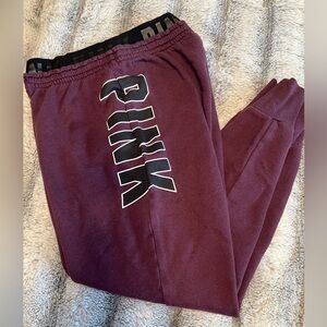 VICTORIAS SECRET PINK LOGO CAMPUS JOGGER WMNS SIZE S